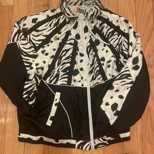 WINDBREAKER JACKET NWT WOMEN EVR FULLY LINED ANIMAL PRINT SIZE M